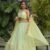 Lehenga Choli- Georgette lehenga with thread , Dori & sequins work on waist border Lehenga Choli