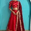 Lehenga Choli- Satin Georgette lehenga with zari & sequins work And Georgette Duppata with sequins & zari work