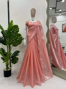 SAREE-JIMMY CHU SILK FABRICS AND HAND WORK SAREE