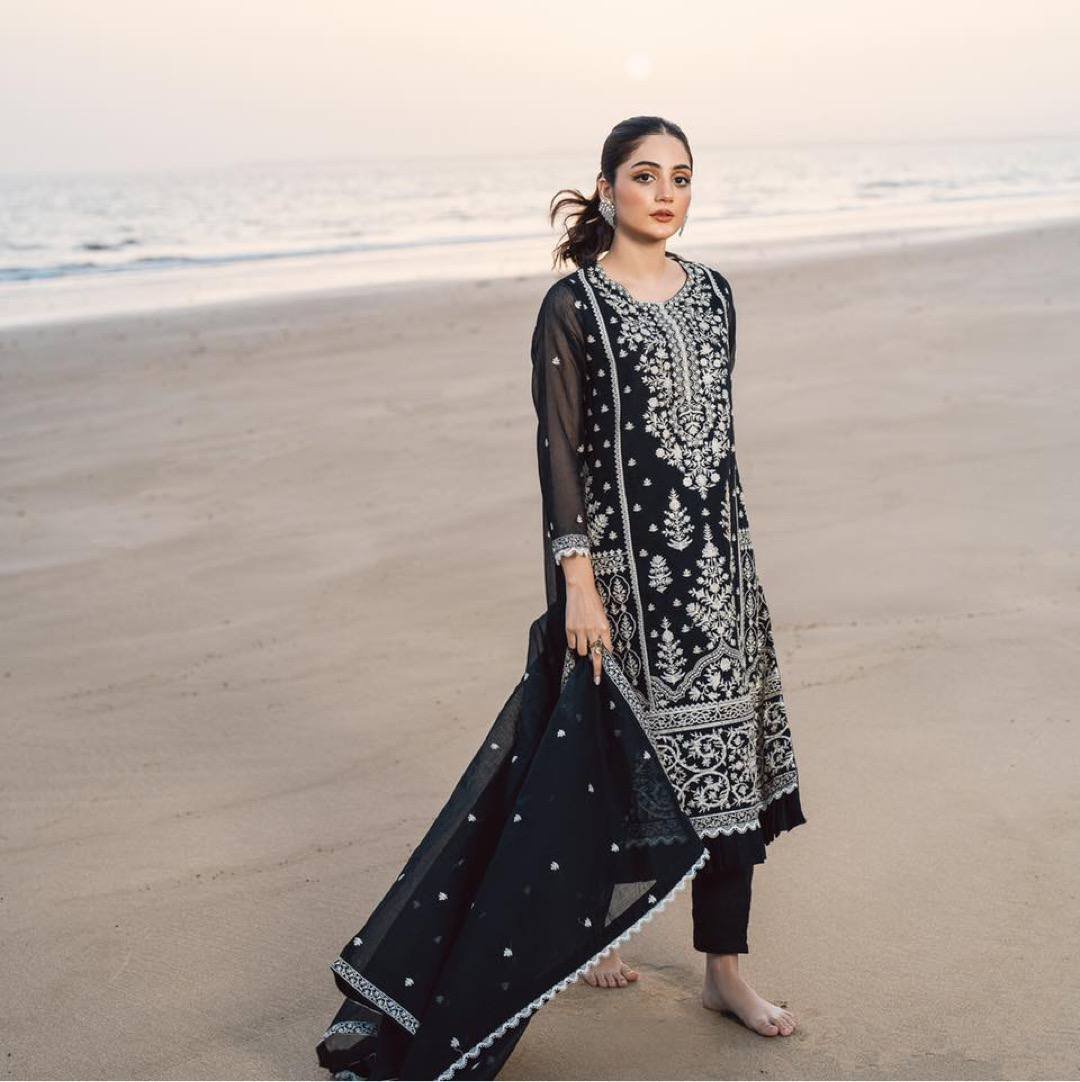 WhatsApp Image 2025-01-06 at 12.41.24 PM Kurti Pant And Dupatta- FAUX GEORGETTE Fabrics And SEQUANCE EMBROIDERY WORK