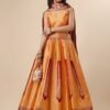 Lehenga Choli- Brocade fabric lehengha with Dupatta pure banarasi silk Fabrics