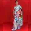 SAREE-ORINGNAL JAPAN SATIN FABRCS AND DIGITAL PRINTING SAREE