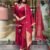 Kurti Pant And Dupatta- Beautiful Heavy quality Banana Silk Fabric designer kurti pant and dupatta with zari and Jacquard work with lining