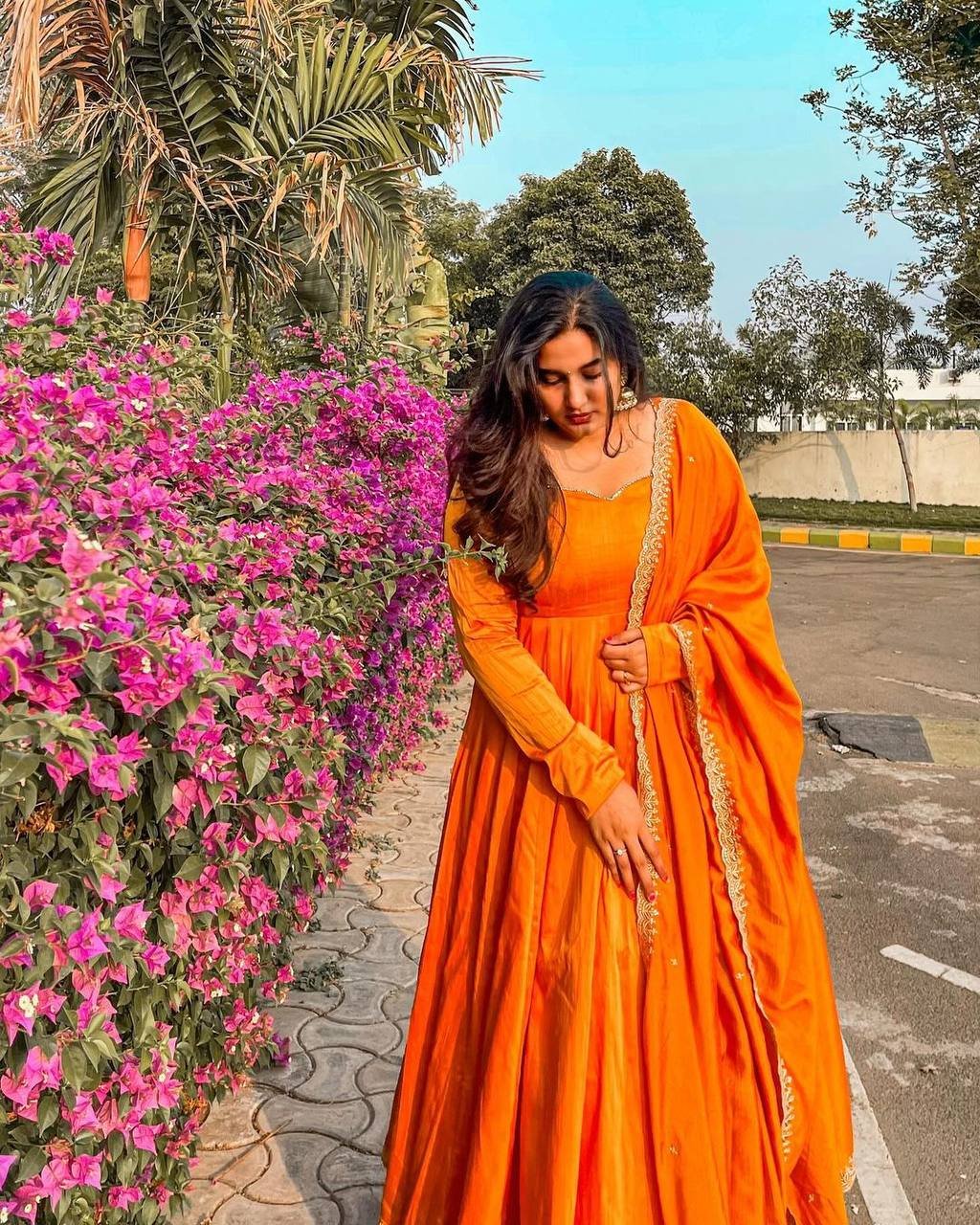 WhatsApp Image 2025-01-10 at 11.38.11 AM GOWN- HEAVY CHINON SILK FABRICS AND SEQUENCE EMBROIDERY WORK LACE GOWN WITH SEQUENCE WORK DUPATTA