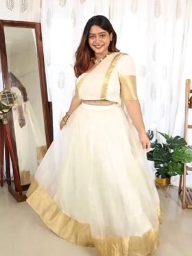 Lehenga Choli-Soft Chinon Silk Fabrics With Sequins Embroidery Thread Work Lehenga