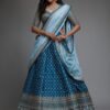 Lehenga Choli -Sky Blue Banglory Silk Fabrics Lehenga Choli And Heavy Net Dupatta