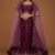 Lehenga Choli -Purple Satin Silk Fabrics Lehenga Choli And Net Dupatta