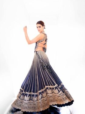 Lehenga Choli- HEAVY FUAX GEORGETTE FABRICS AND HEAVY EMBROIDERED CODING SEQUENCE & PAPER MIRROR WORK LEHENGA CHOLI