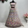 Lehenga Choli- HEAVY SOFT NET FABRICS AND HEAVY EMBROIDERED WORK WITH REAL MIRROR WORK LEHENGA CHOLI