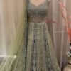 Lehenga Choli- HEAVY FUAX GEORGEET FABRICS AND HEAVY CHINE SEQUENCE WORK WITH REAL MIRROR HAND WORK LEHENGA CHOLI