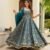 Anarkali- Digital printed Jimmy organza silk Fabrics suit With Organza Fabrics Dupatta