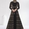 Gown-Faux Georgette Fabrics And Embroidery Work Gown