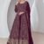 Gown-Faux Georgette Fabrics And Embroidery Work Gown