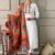 Kurti Pant And Dupatta Set - Viscose Fabrics And Embroidery Work Kurti With Silk Blend Printed Dupatta