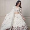 Lehenga Choli- Foux gorgette Fabrics And Sequnce with thread Work Lehenga Choli