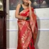 Saree- Banarasi Soft Silk Fabrics And beautiful Zari work Saree