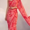 Saree-Pure Georgette Fabrics And Digital Print Saree
