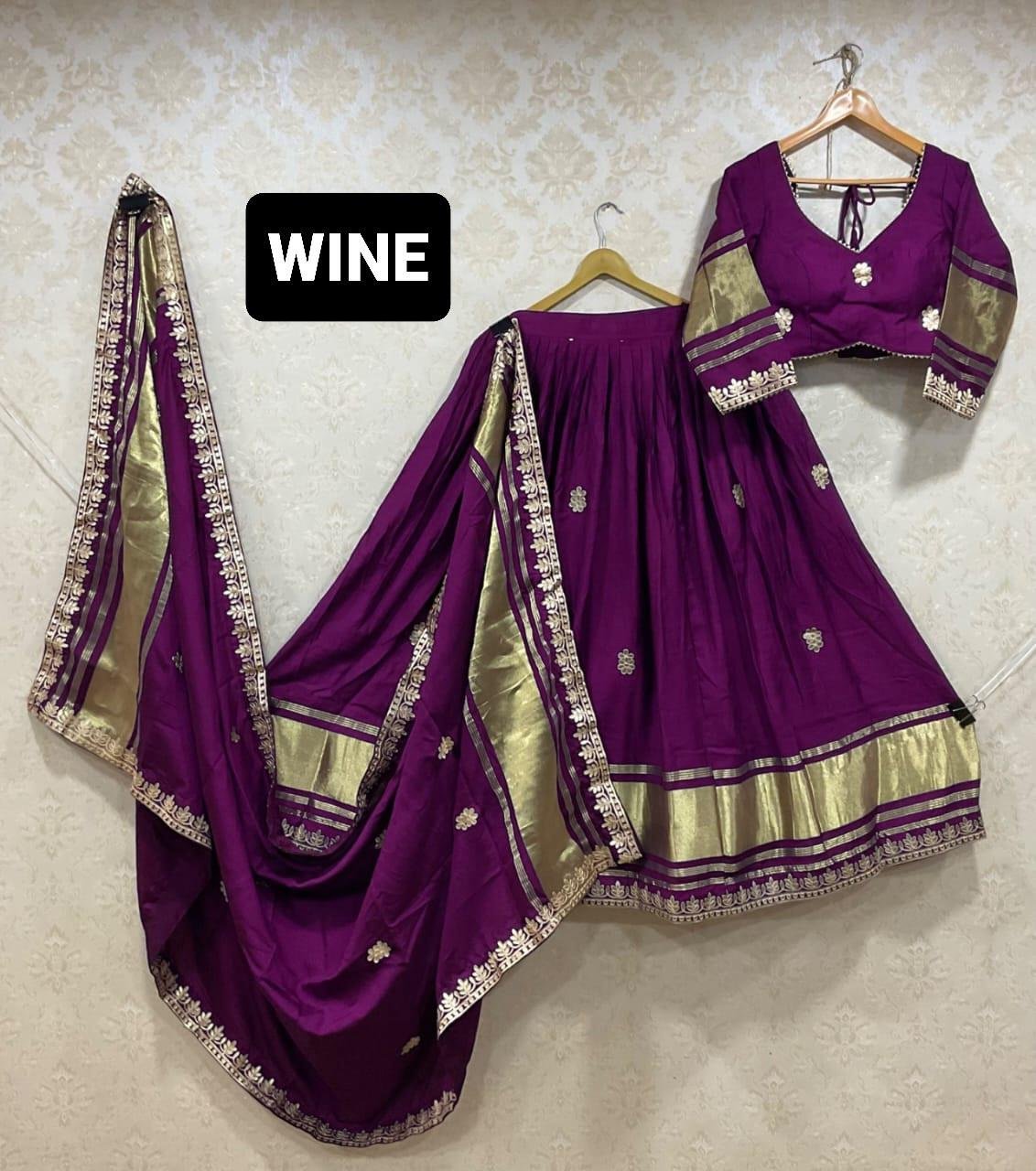 WhatsApp Image 2025-01-18 at 5.09.47 PM Lehenga Choli-Modal Gajji Silk Fabrics And Gota Work Lehenga Choli