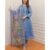 Anarkali Set-Organza Fabrics And Embroidery Work Kurti With Digital Organza Dupatta