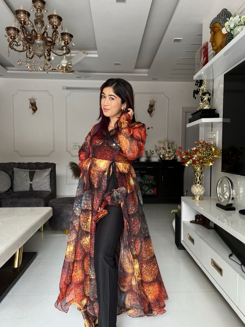 6118594025037610023 Kurti-Anarkali,Pant with Dupatta