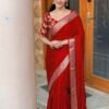 Saree-Viscose Chinon Saree